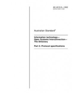 AS 4019.5-1992                        [ Superseded ]