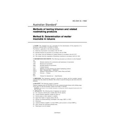 AS 2341.8-1992                        [ Superseded ]