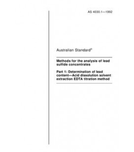 AS 4030.1-1992                        [ Superseded ]