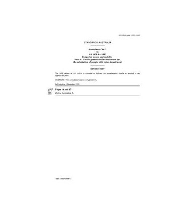 AS 1428.4-1992 AMDT 1                        [ Superseded ]