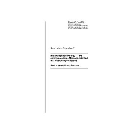 AS 4033.2-1992                        [ Superseded ]