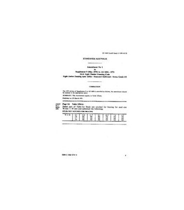 AS 1684 SUPP 9-1975 AMDT 2                        [ Superseded ]