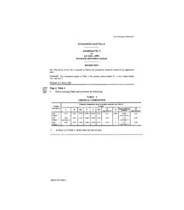 AS 1163-1991 AMDT 2                        [ Superseded ]