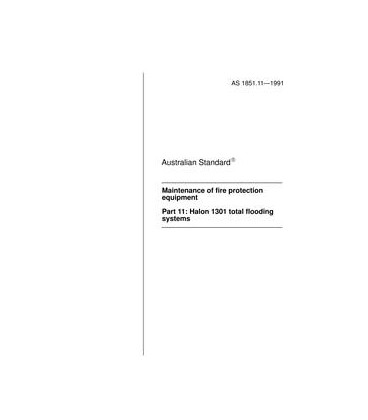 AS 1851.11-1991                        [ Superseded ]