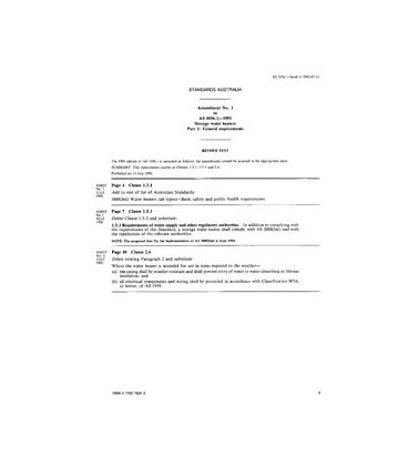 AS 1056.1-1991 AMDT 1                        [ Superseded ]