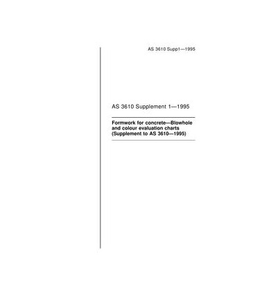AS 3610 Supp1-1995                        [ Available Superseded ]
