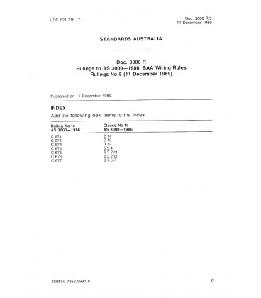 AS DOC 3000 R 5 (1989)                        [ Superseded ]