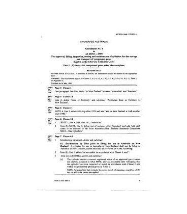 AS 2030.1-1989 AMDT 1