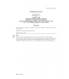 AS 2030.3-1982 AMDT 1