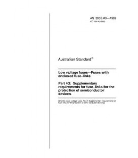 AS 2005.40-1989                        [ Superseded ]