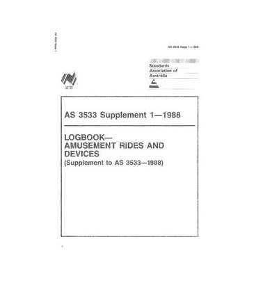 AS 3533 SUPP 1-1988                        [ Superseded ]