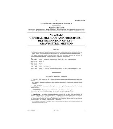 AS 2300.1.3-1988                        [ Superseded ]