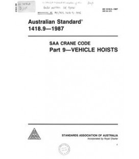 AS 1418.9-1987                        [ Superseded ]