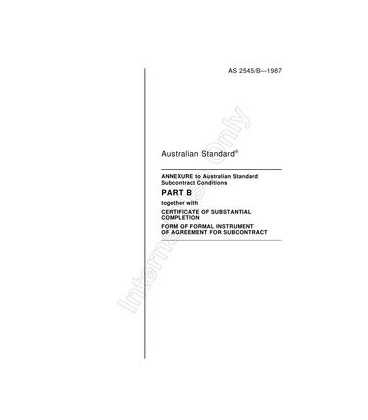 AS 2545 B-1987                        [ Superseded ]