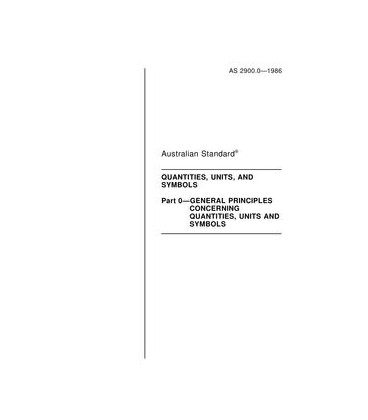 AS 2900.0-1986                        [ Superseded ]