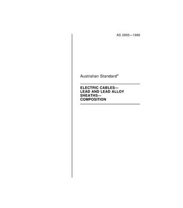 AS 2893-1986                        [ Superseded ]