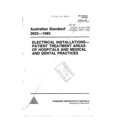 AS 3003-1985                        [ Superseded ]