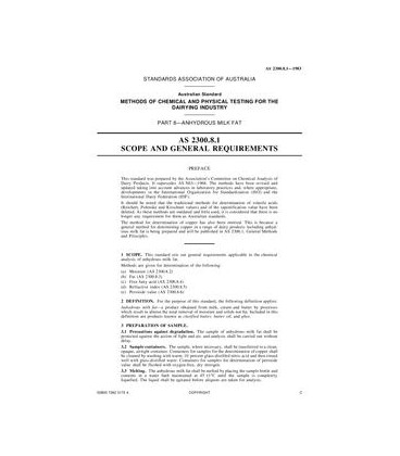 AS 2300.8.1-1983                        [ Superseded ]