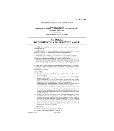 AS 2300.8.6-1983                        [ Superseded ]