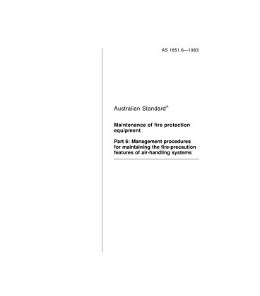 AS 1851.6-1983                        [ Superseded ]