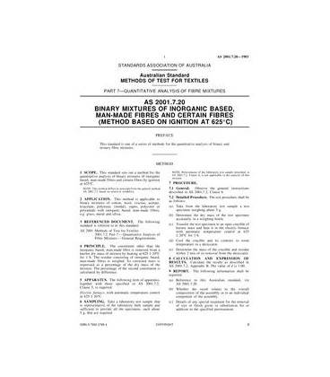 AS 2001.7.20-1983                        [ Superseded ]