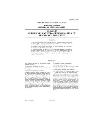 AS 1683.23-1983                        [ Superseded ]
