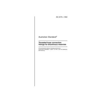 AS 2475-1982                        [ Superseded ]