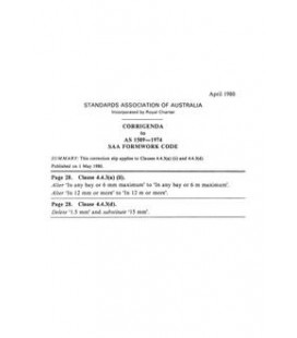 AS 1509-1974 CORR 1                        [ Superseded ]