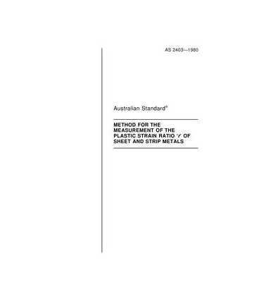 AS 2403-1980                        [ Superseded ]
