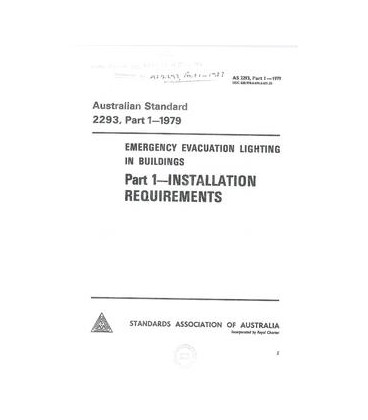 AS 2293.1-1979                        [ Superseded ]