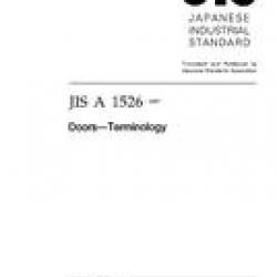 JIS A 1526:1997
