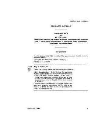 AS 1530.3-1989 AMDT 1                        [ Superseded ]