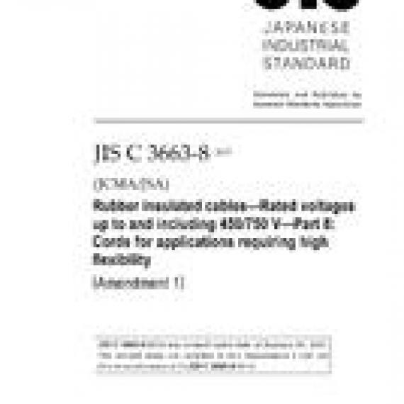 JIS C 3663-8:2010/AMENDMENT 1:2017