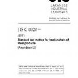 JIS G 0320:2009/AMENDMENT 2:2017
