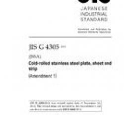JIS G 4305:2012/AMENDMENT 1:2015