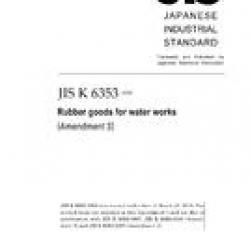JIS K 6353:1997/AMENDMENT 3:2010