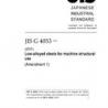 JIS G 4053:2016/AMENDMENT 1:2018
