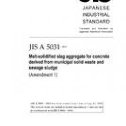 JIS A 5031:2006/AMENDMENT 1:2010