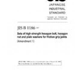 JIS B 1186:1995/AMENDMENT 1:2007