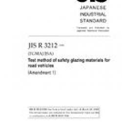 JIS R 3212:1998/AMENDMENT 1:2008
