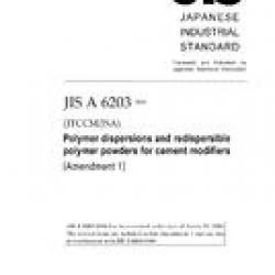 JIS A 6203:2000/AMENDMENT 1:2008