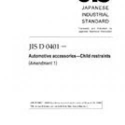 JIS D 0401:2000/AMENDMENT 1:2006