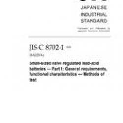 JIS C 8702-1:2009
