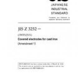 JIS Z 3252:2001/AMENDMENT 1:2008