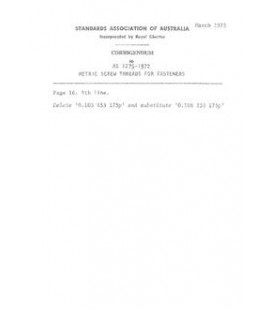 AS 1275-1972 CORRIG. 1                        [ Superseded ]