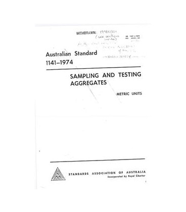 AS 1141-1974                        [ Superseded ]