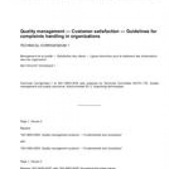 ISO 10002/Cor1:2009
