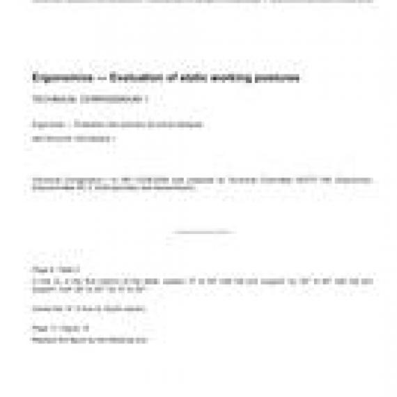 ISO 11226/Cor1:2006