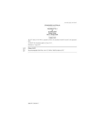 AS 5100.2:2017 Amd 1