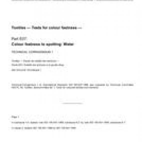 ISO 105-E07/Cor1:2002